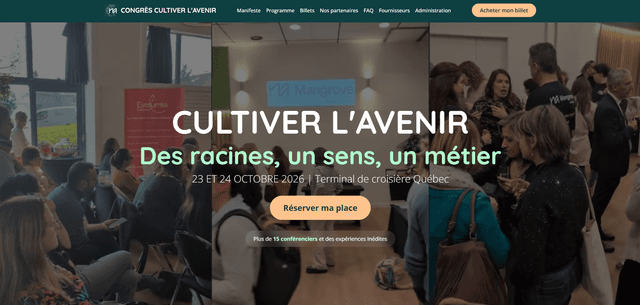 Congrès Cultiver l'Avenir