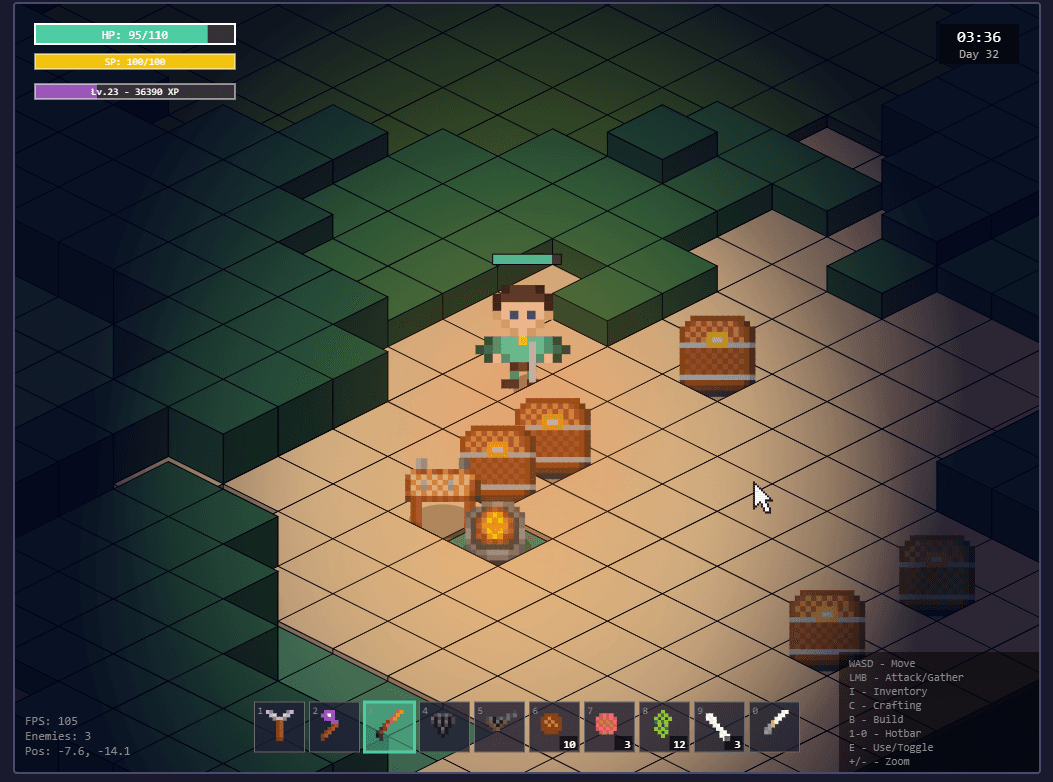 Isometric Survival